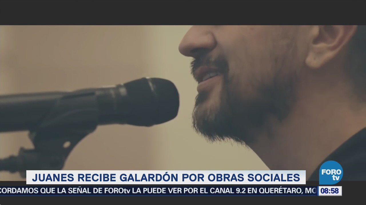 ‘Juanes’ es premiado por su labor altruista en España