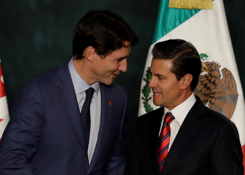 Trudeau, de acuerdo con México en naturaleza trilateral TLCAN