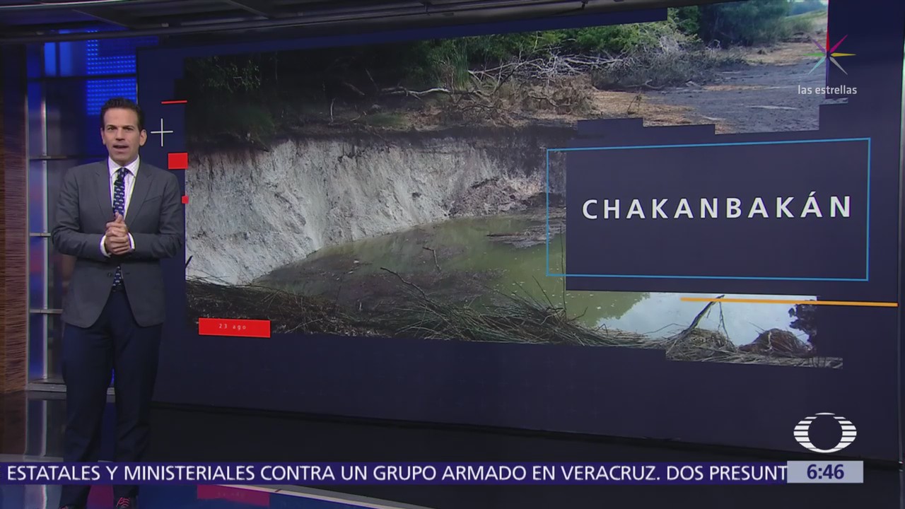 Laguna Chakanbakán de Quintana Roo pierde agua por socavones