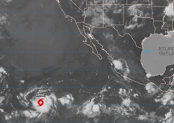 Tormenta tropical ‘Lane’ podría ser huracán en el Pacífico mexicano