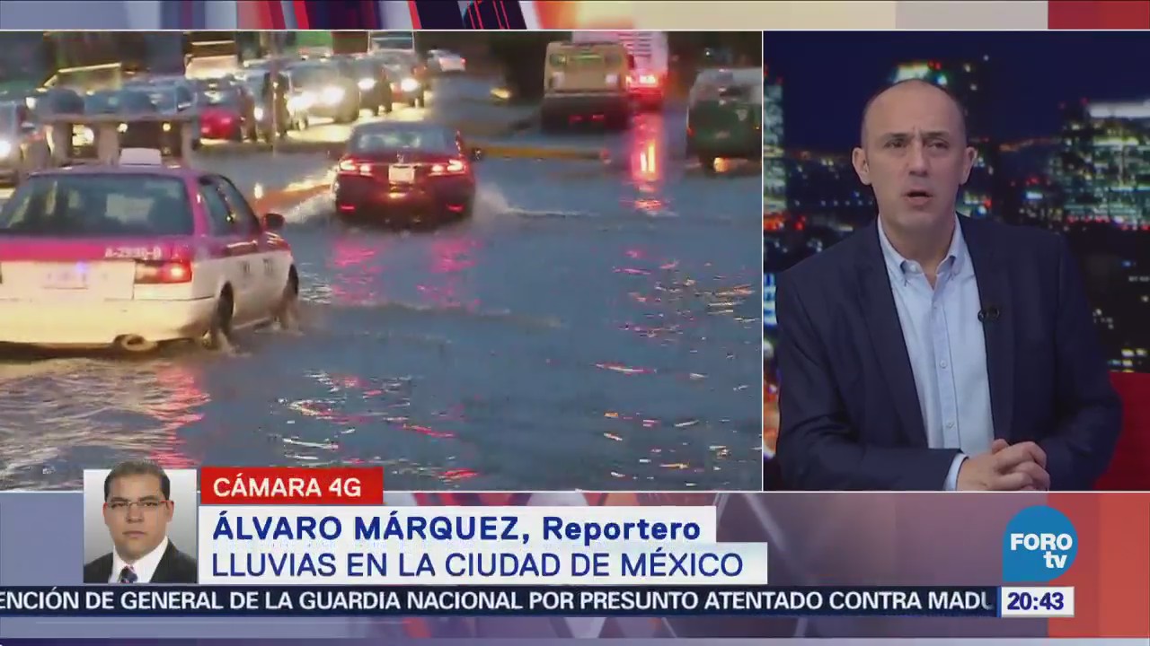 Lluvias Ciudad De México Genera Encharcamientos