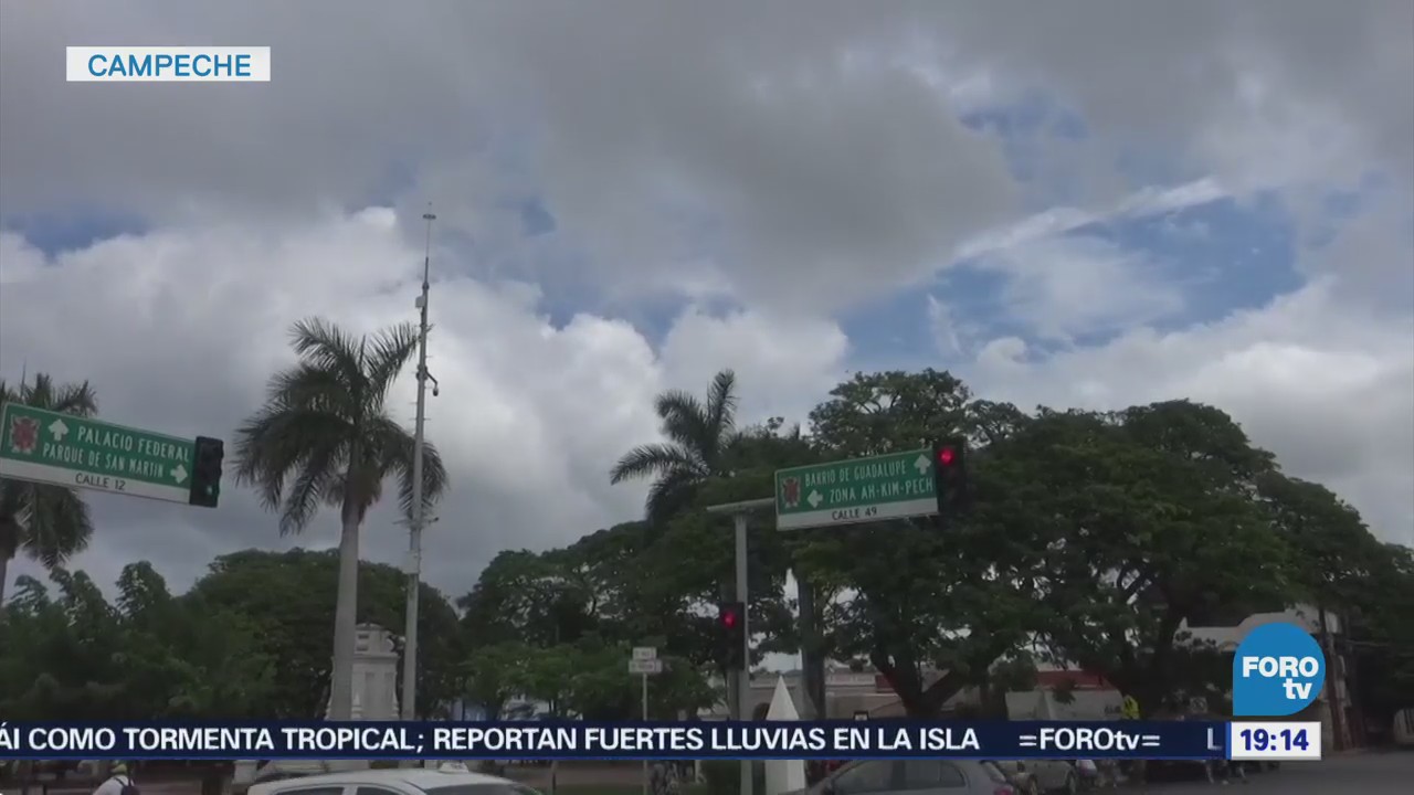Lluvias por remanentes de onda tropical 11 en Campeche