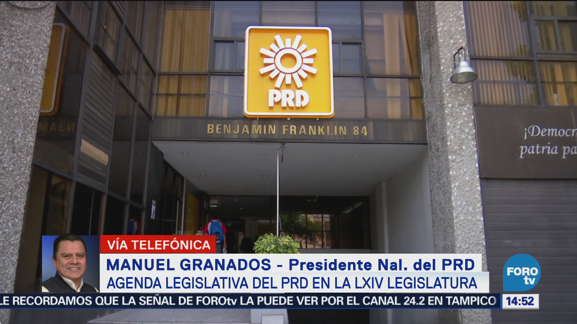 Manuel Granados dialoga con liderazgos locales del PRD