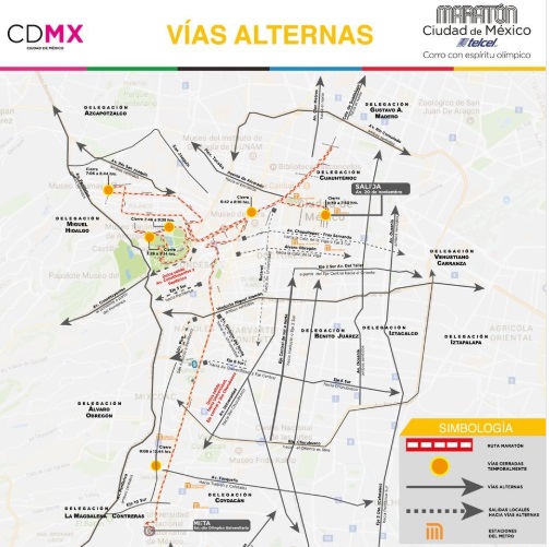 Corredores toman las calles en el Maratón de la CDMX