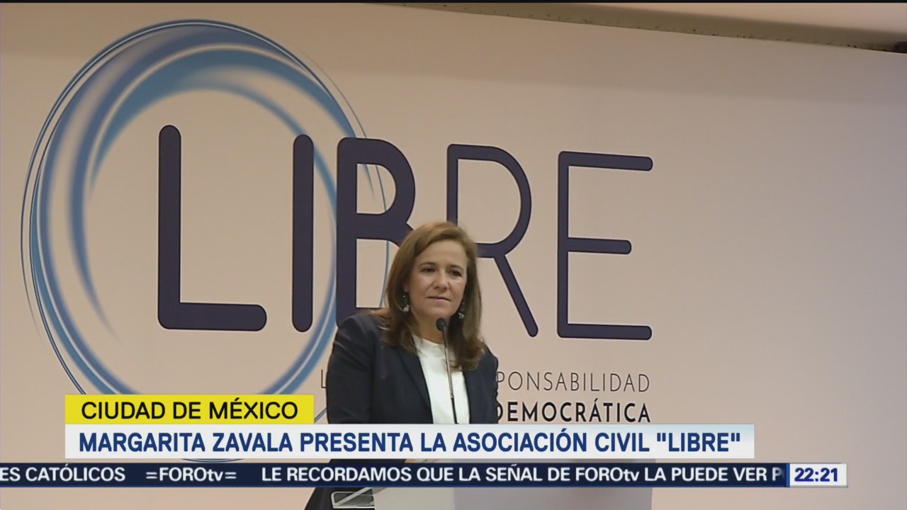 Margarita Zavala presenta la asociación civil LIBRE