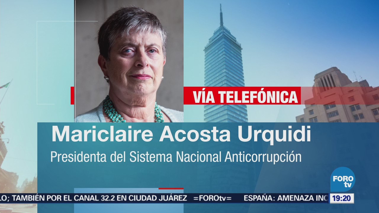 Mariclaire Acosta Habla Sistema Nacional Anticorrupción