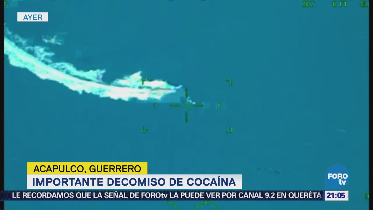 Marinos decomisan casi 2 toneladas de cocaína en costas de Guerrero