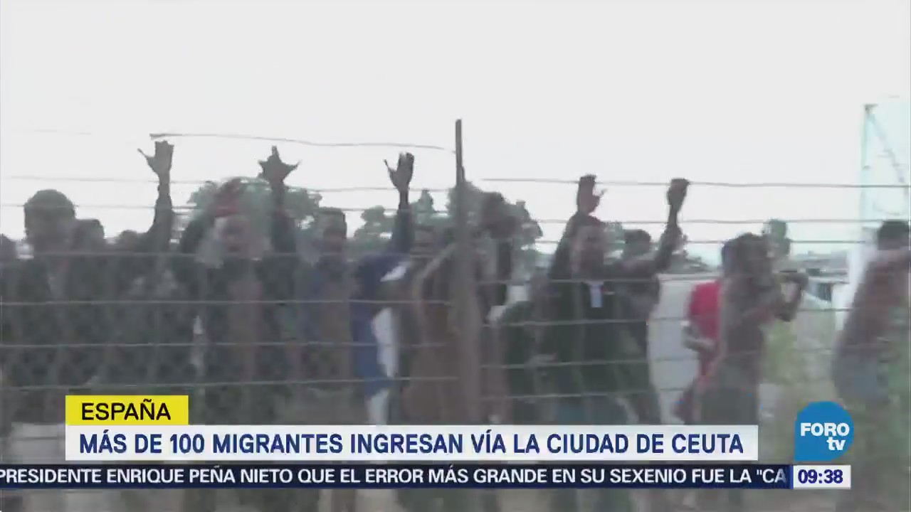 Más de 100 migrantes ingresan por Ceuta, España