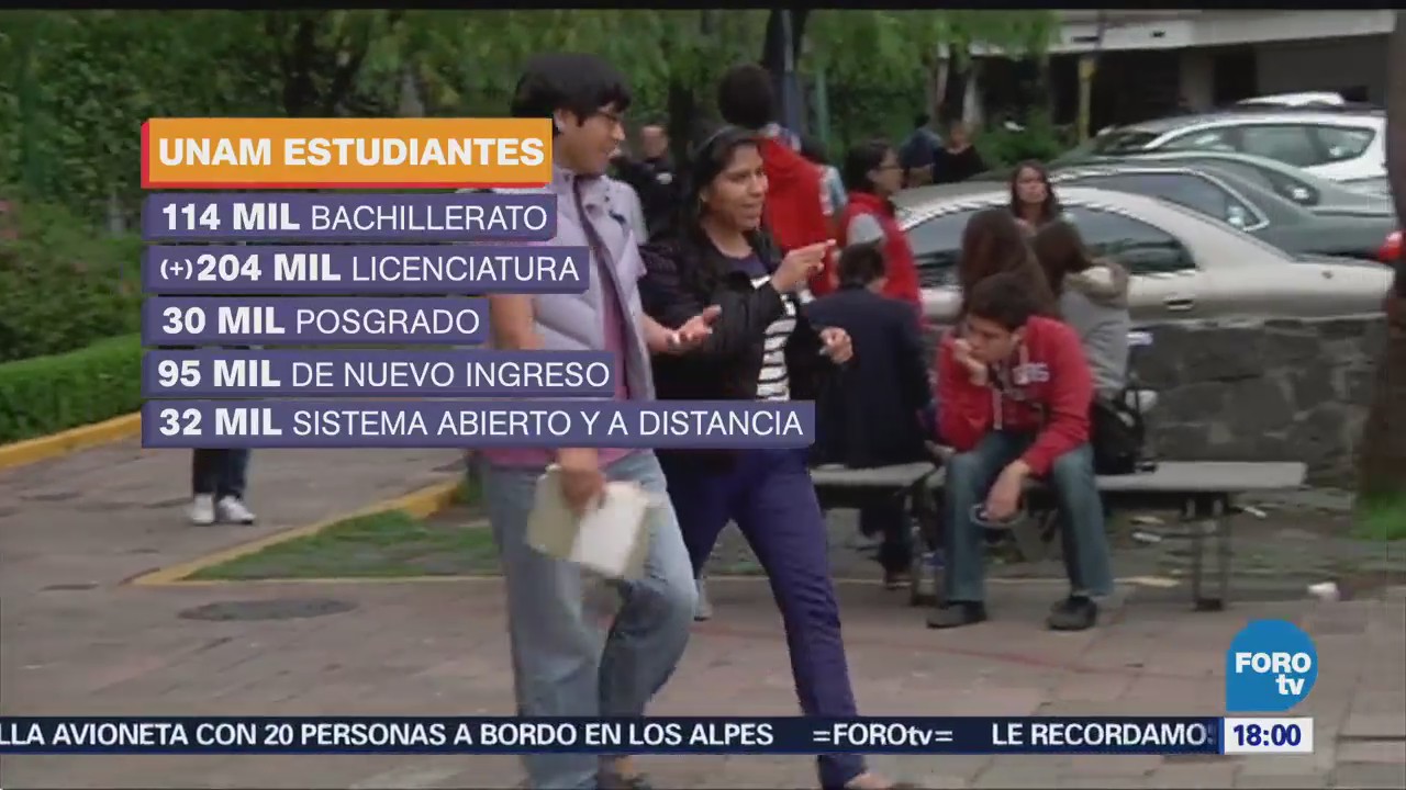 Más de 350 mil alumnos iniciarán mañana clases en la UNAM