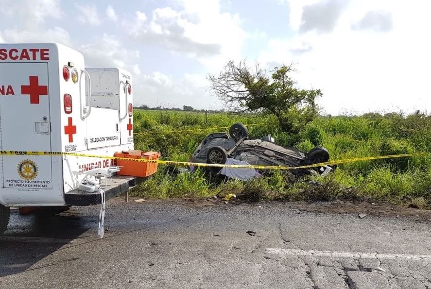 Mueren siete integrantes de una familia en accidente carretero en Tamaulipas