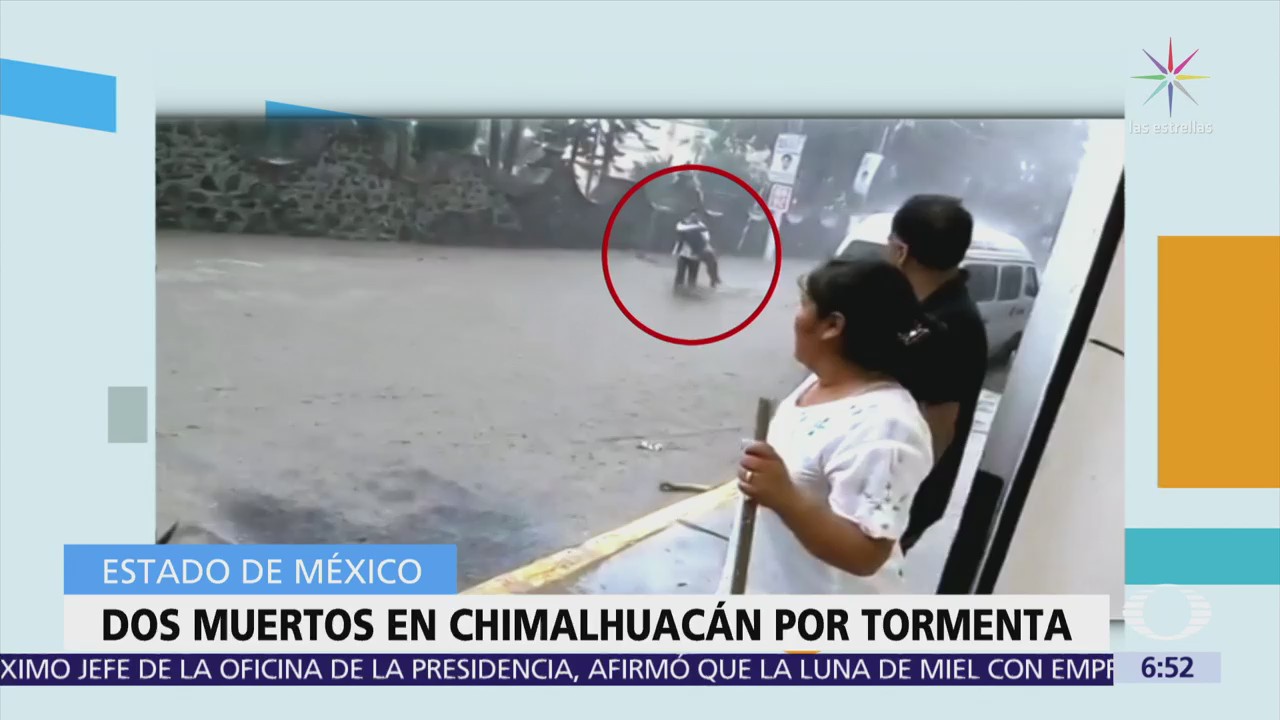 Mueren dos personas en Chimalhuacán por tormenta en Edomex