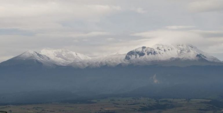 El Nevado de Toluca amanece de blanco