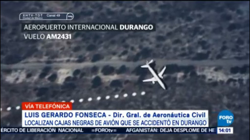 Localizan cajas negras de avión de Aeroméxico