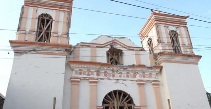 Edificios históricos afectados por sismo en Oaxaca