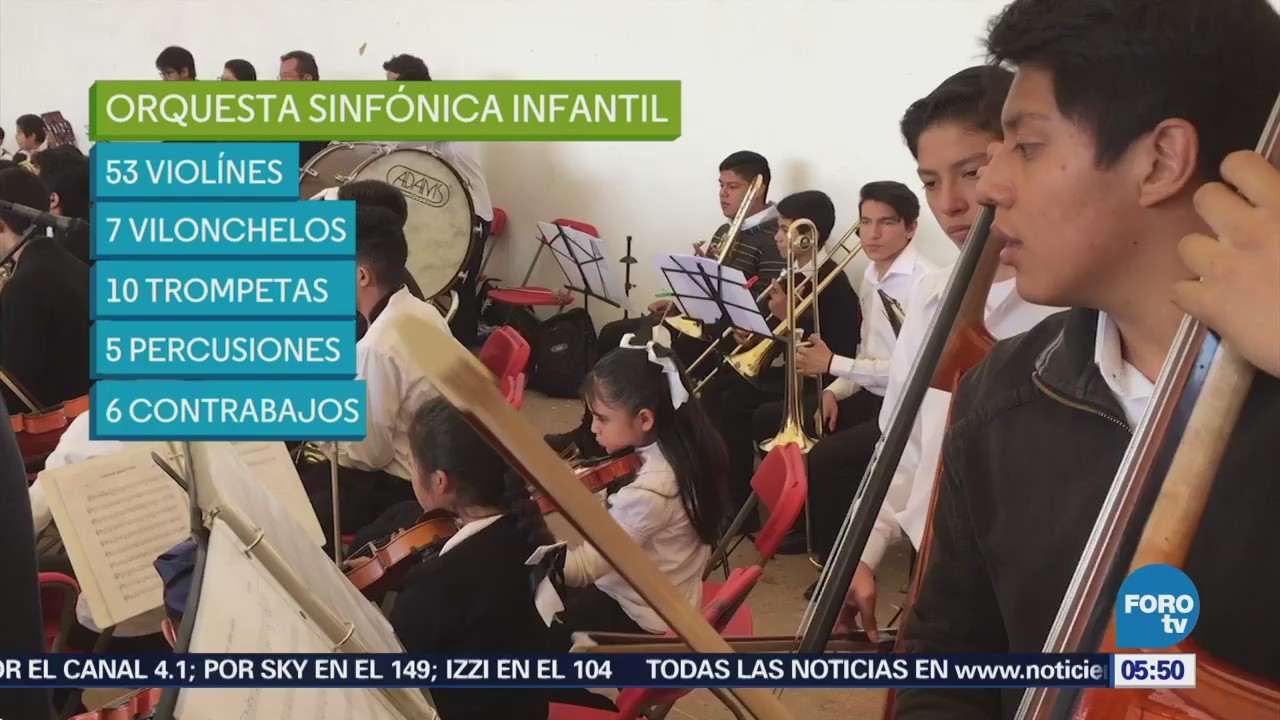 Orquesta Sinfónica Infantil de Tlalnepantla reúne a menores
