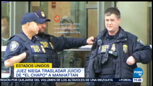 Juez Niega Trasladar Juicio El Chapo Manhattan