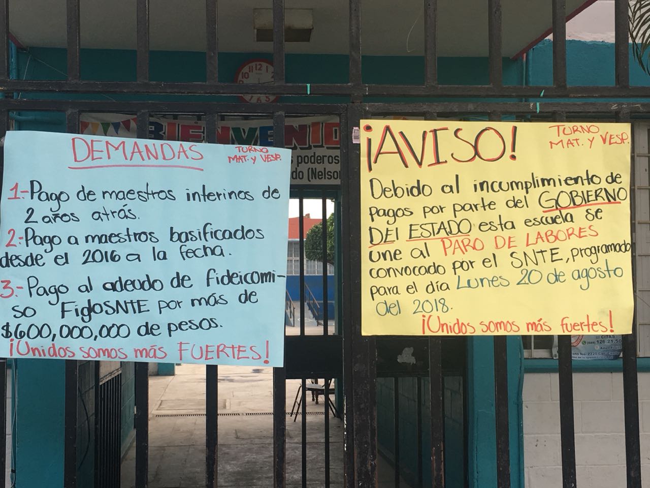 Paro de maestros afecta a 200 mil alumnos en Sinaloa