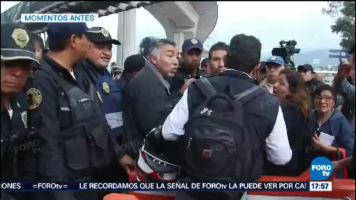 Policías abren carril manifestación México-Cuernavaca