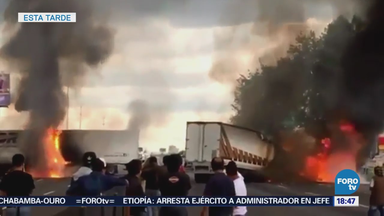 Policías Huachicoleros Enfrentan Puebla Autopista México-Puebla