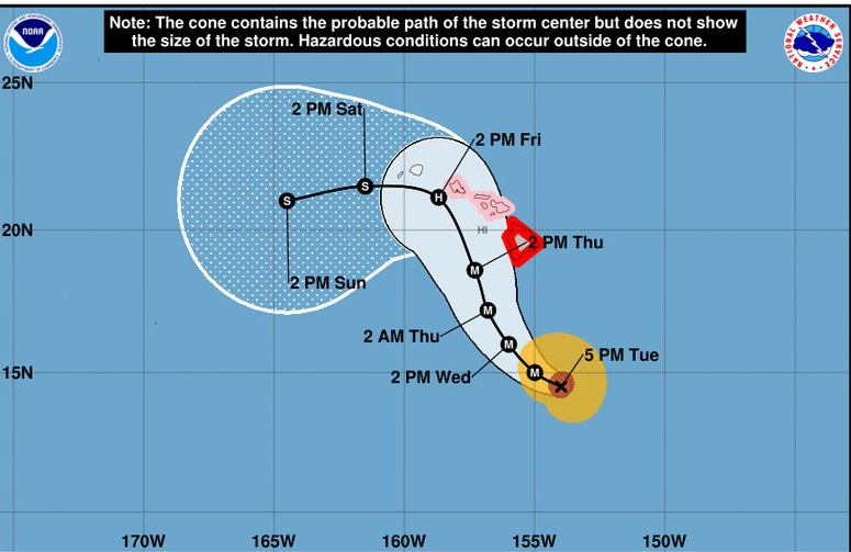 Hawai espera al huracán ‘Lane’, residentes abarrotan comercios