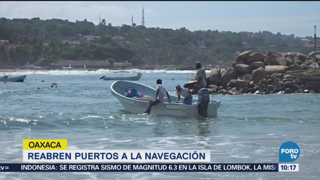 Reabren Puertos Navegación Oaxaca Tras Mar Fondo