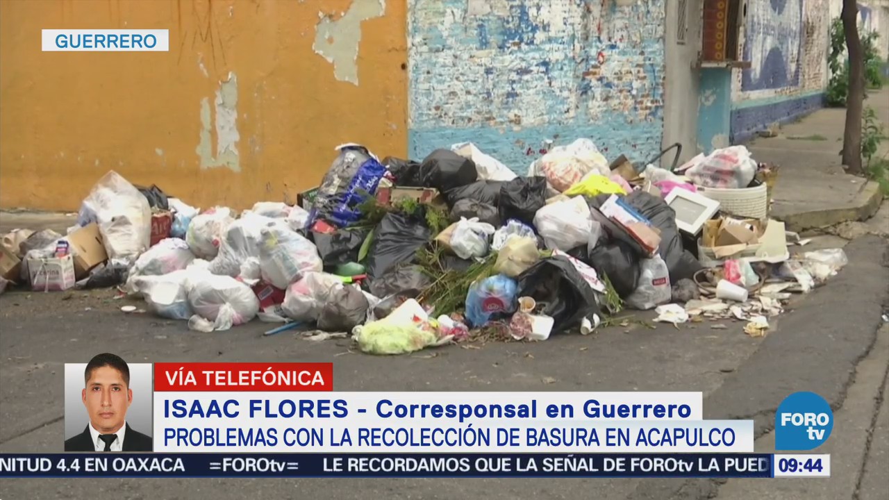 Problemas con la recolección de basura en Acapulco