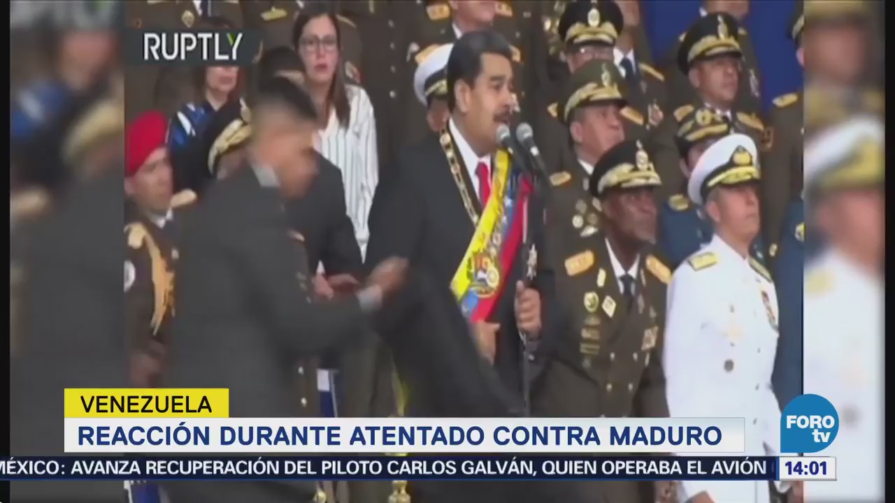 Reacción durante atentado contra Maduro en Venezuela