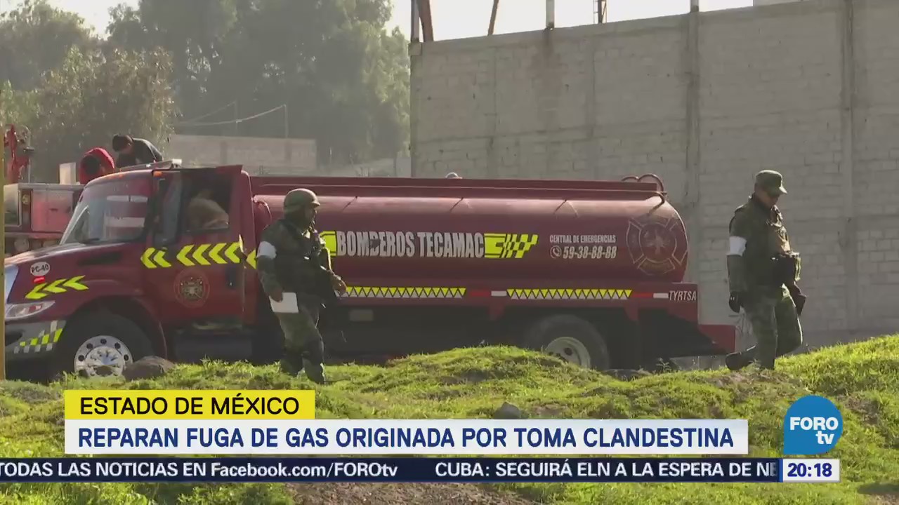Reparan Fuga Gas Originada Toma Clandestina Edomex