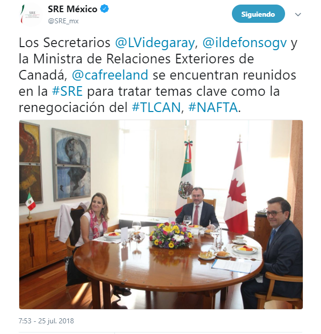 TLCAN debe mantenerse trilateral, advierte Ildefonso Guajardo