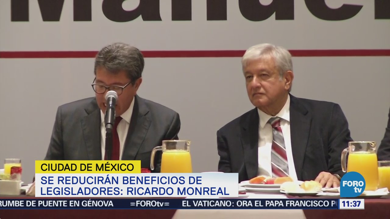 Se reducirán beneficios de legisladores Ricardo Monreal
