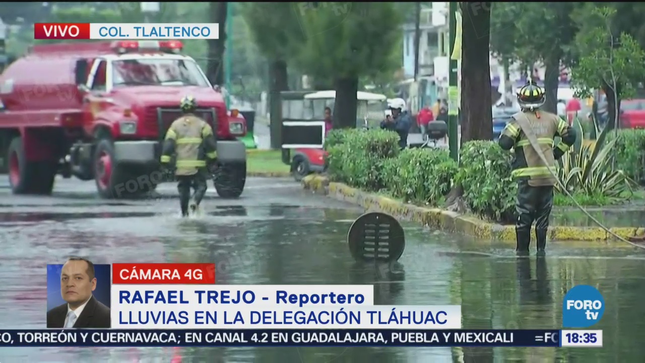 Se Registra Inundación Tláhuac Fuertes Lluvias Elementos De Emergencias Ya Laboran En La Zona
