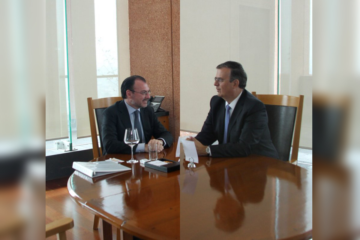 Luis Videgaray se reúne con Marcelo Ebrard para coordinar transición en SRE