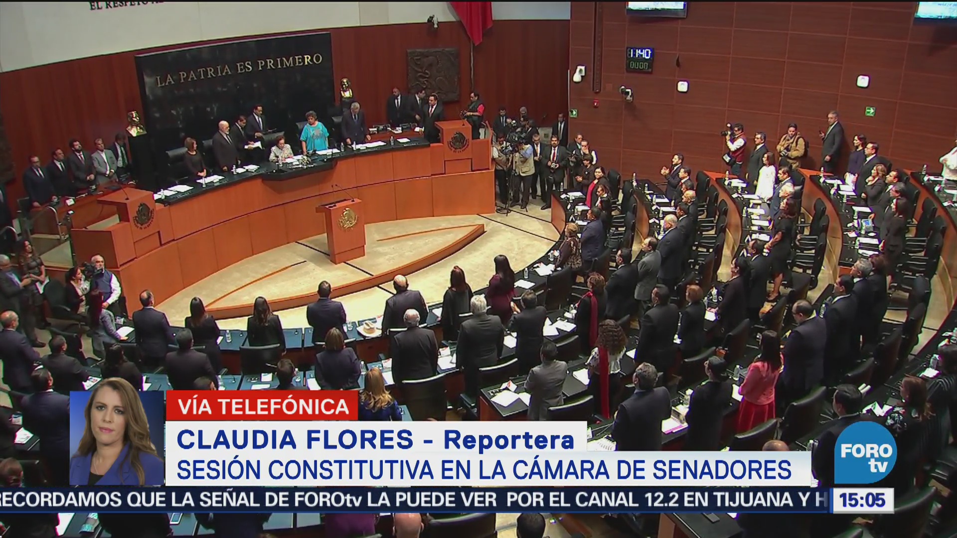 Sesión constitutiva en la cámara de senadores y Diputados