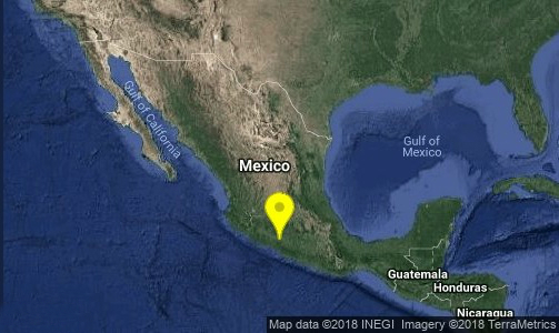 Sismo en Huetamo, Michoacán, alcanza magnitud 4.7