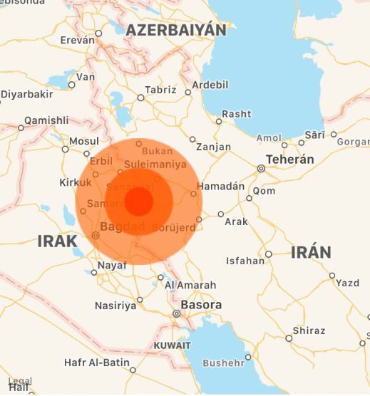 fuerte sismo sacude iran hay un muerto 58 heridos