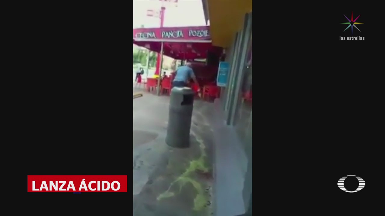 Sujeto lanza ácido contra vendedora en Cancún