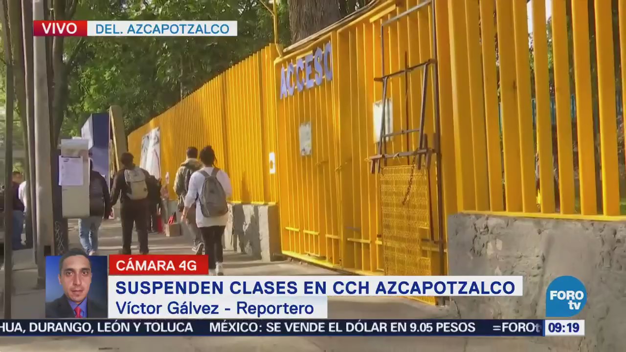 Suspenden clases en el CCH Azcapotzalco, en la CDMX