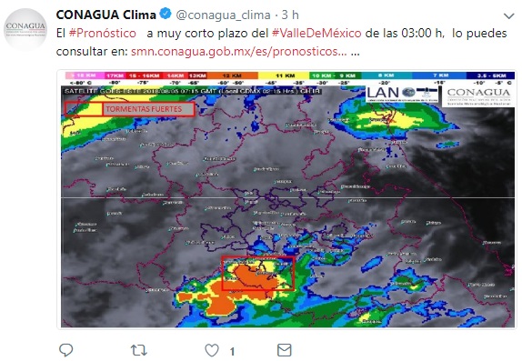 Continuarán las lluvias en la CDMX este domingo