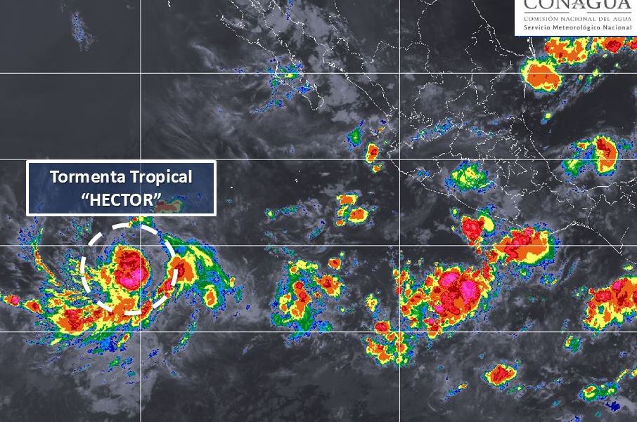 Se forma tormenta tropical ‘Héctor’ frente a costa de México