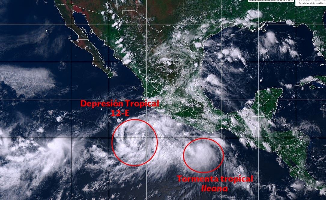 Sistemas tropicales afectarán costas de México