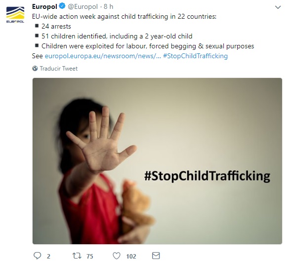 Europol desarticula red de trata infantil, Unión Europea, Abuso Sexual