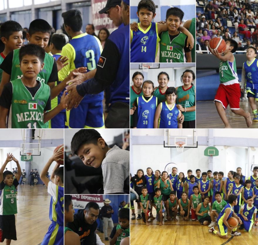 Niños triquis ganan partido de básquetbol en CDMX