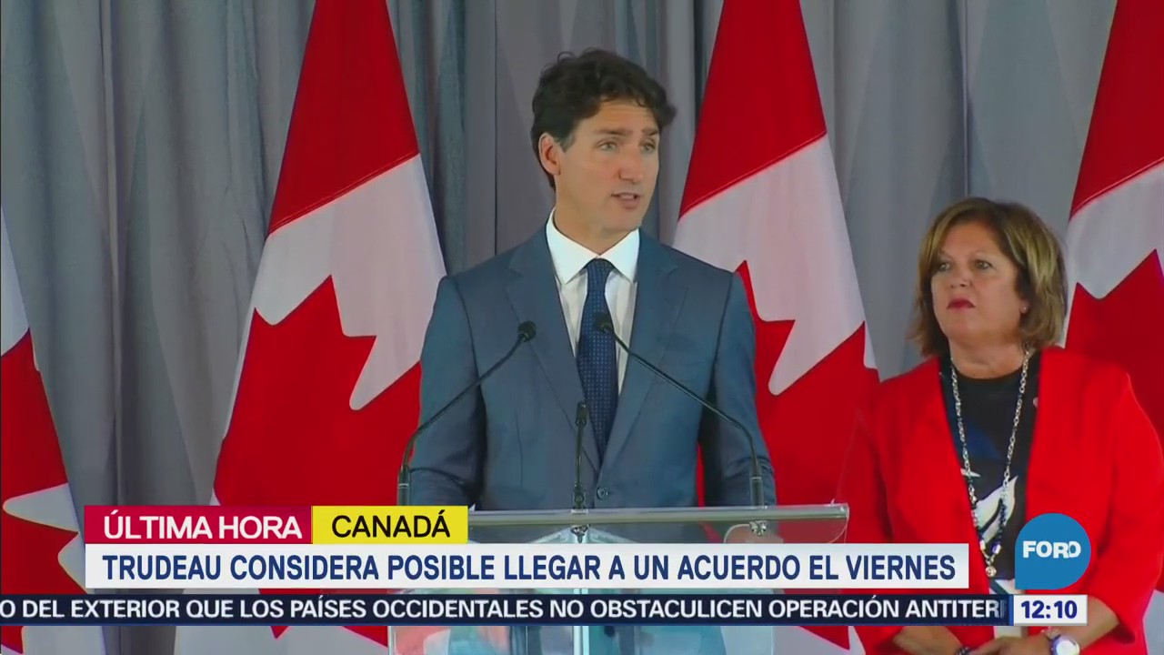 Trudeau considera posible llegar a un acuerdo el viernes