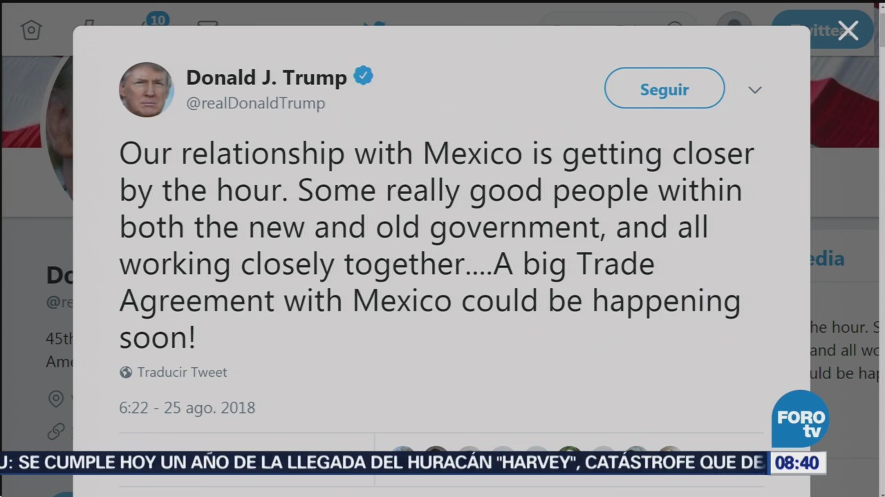 Trump Podría Acuerdo Comercial México
