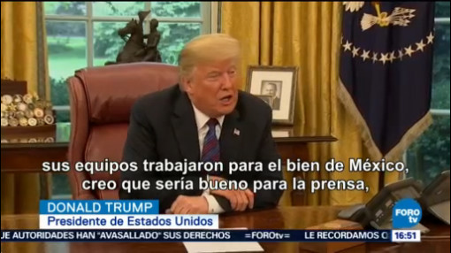 Donald Trump Enrique Peña Nieto Anuncian Entendimiento Comercial Negociadores Del Tlcan Equipos