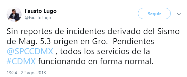 Temblor moderado se registra en Guerrero, se percibe en CDMX
