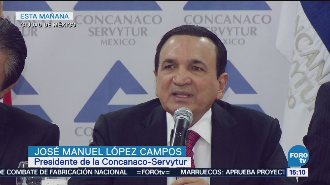 Urgente Necesaria Construcción Del Naim Concanaco Presidente De La Concanaco-Servytur, José Manuel López Campos