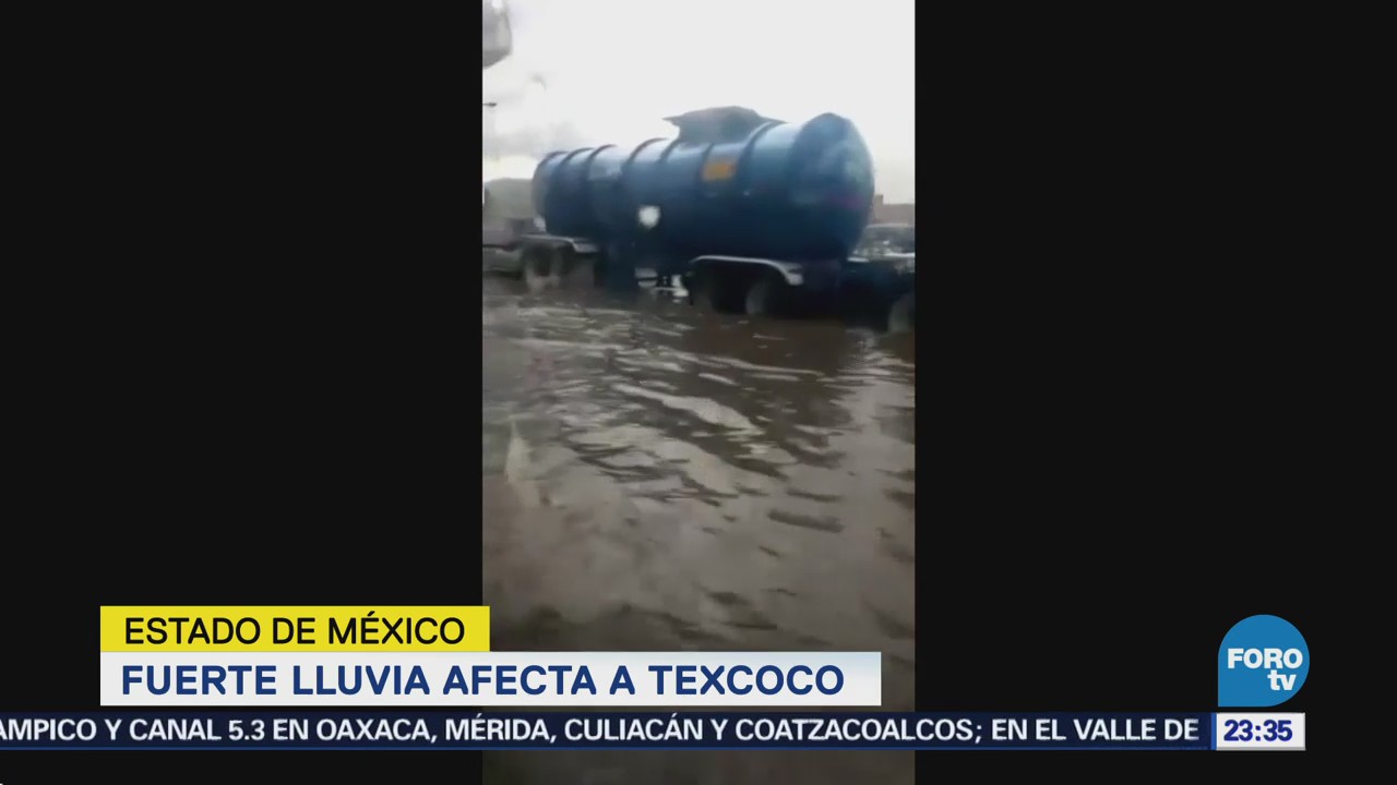 Cae granizada en Texcoco en Estado de México