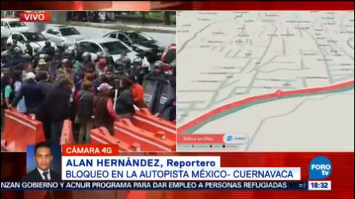 Vecinos Tlalpan Protestan Autopista México-Cuernavaca