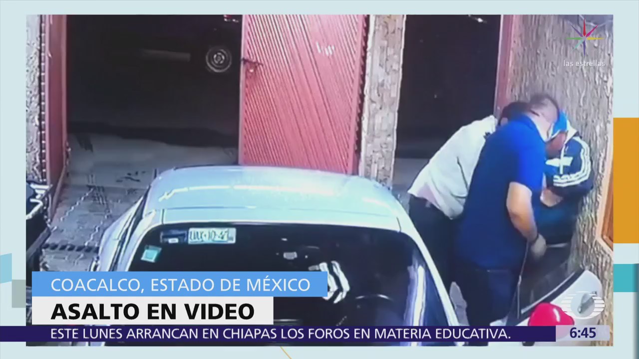 Video capta asalto en Coacalco, Estado de México